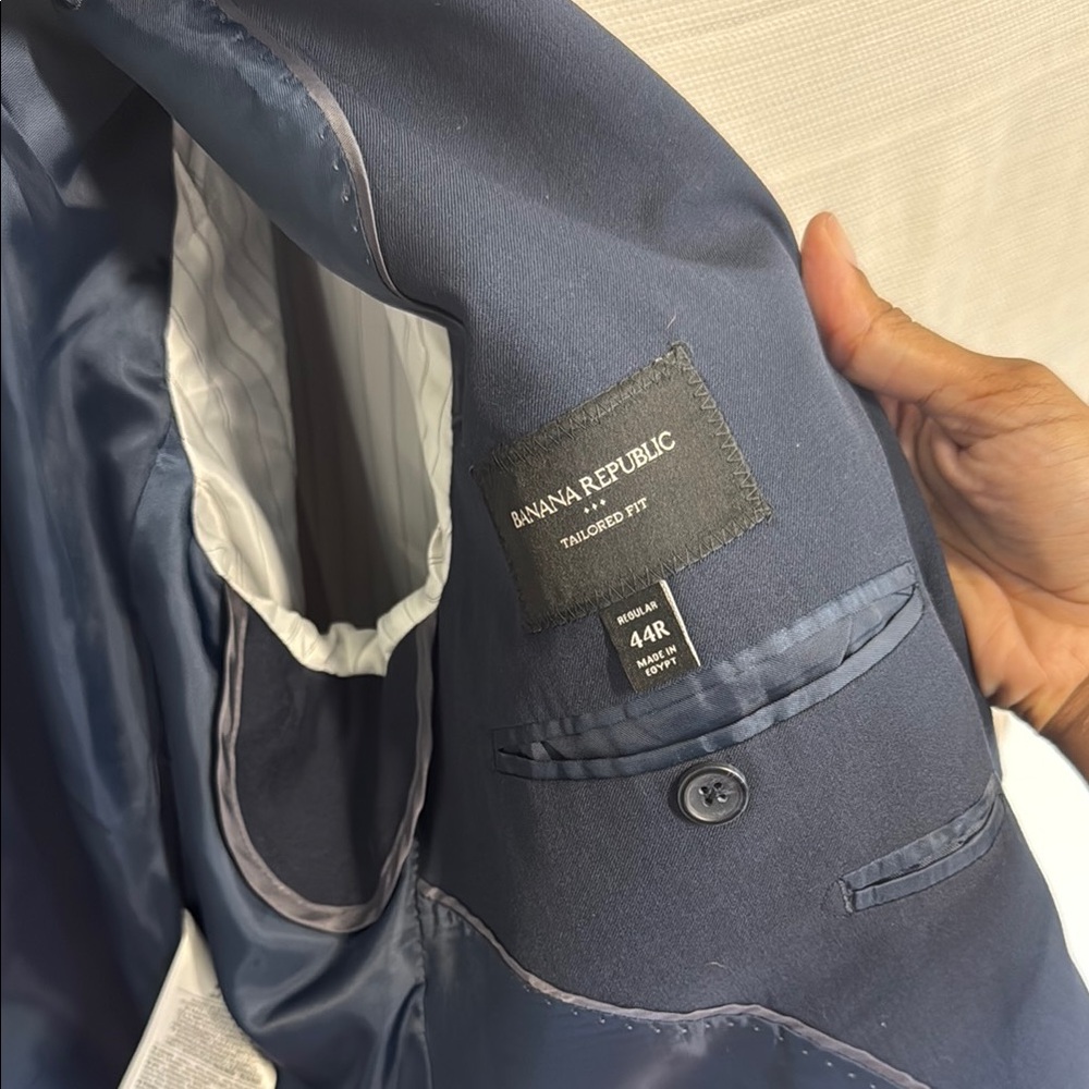 Men's Navy Blazer - Picture 2 of 3
